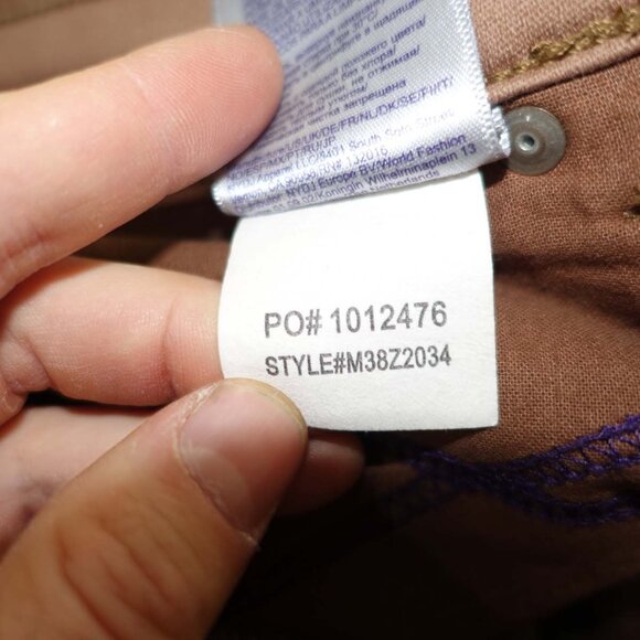 Not Your Daughter's Womens Sheri Slim Jeans Size 12 Brown High Rise 29.5" Inseam - Picture 5 of 7